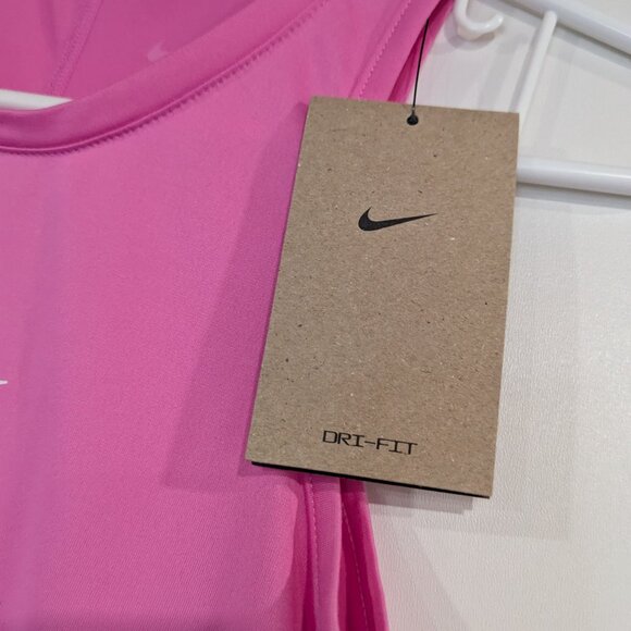 BNWT Nike Dri-Fit Tank Pink Size Small - Picture 2 of 4